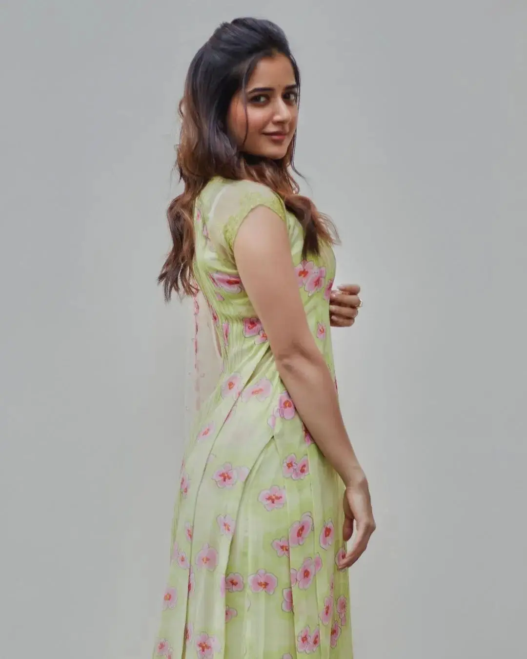 Ashika Ranganath in Green Gown